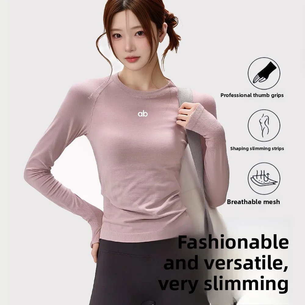Women Raglan Sleeve Letter Print Athletic Training Sweatshirt Slim Fit Quick Dry Yoga Running Long Sleeve Top