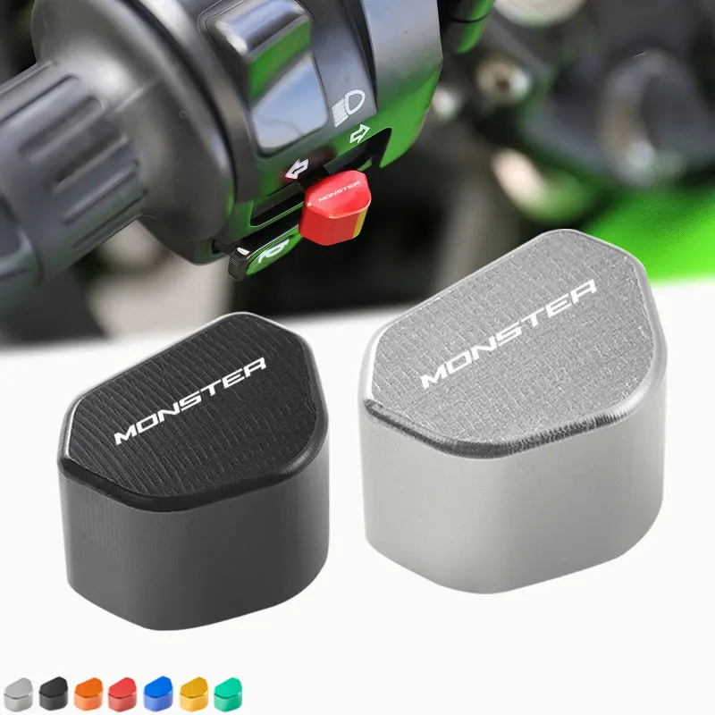 Motorrad CNC Schalter Taste Blinker Schalter Tastenkappe Für Ducati Monster 1200 1200 S 1200R 821 Monster