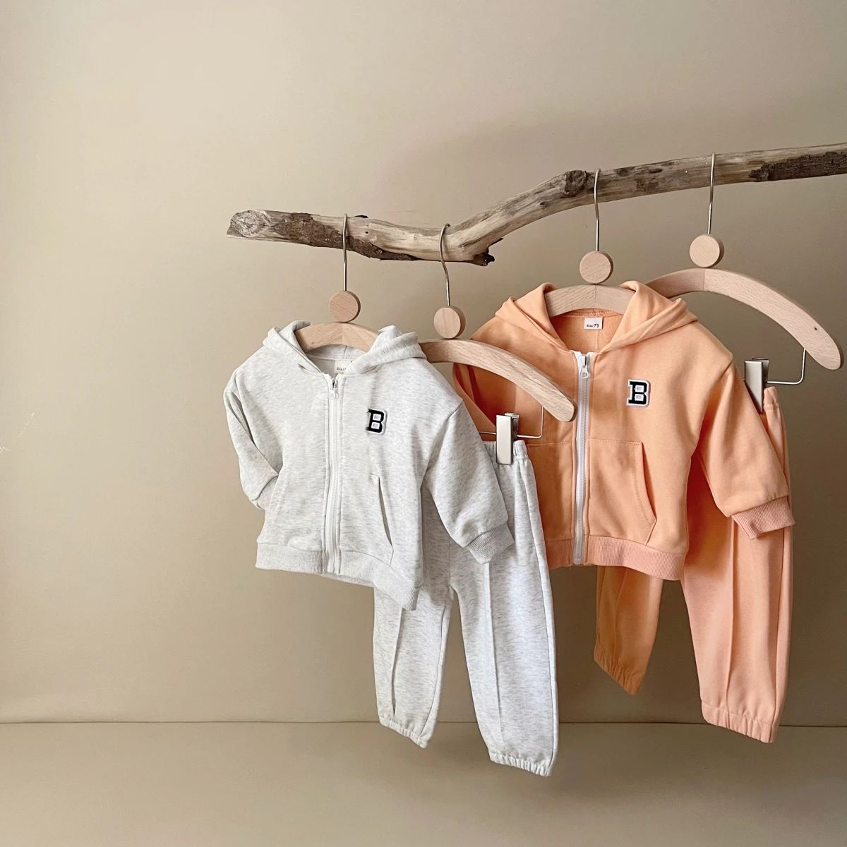 2024 Newborn Hoodie Set Baby Long Sleeve Top+Pants  Spring Children Clothing 0-4Y Cotton Casual Sports Boy Girl 2PCS Letter