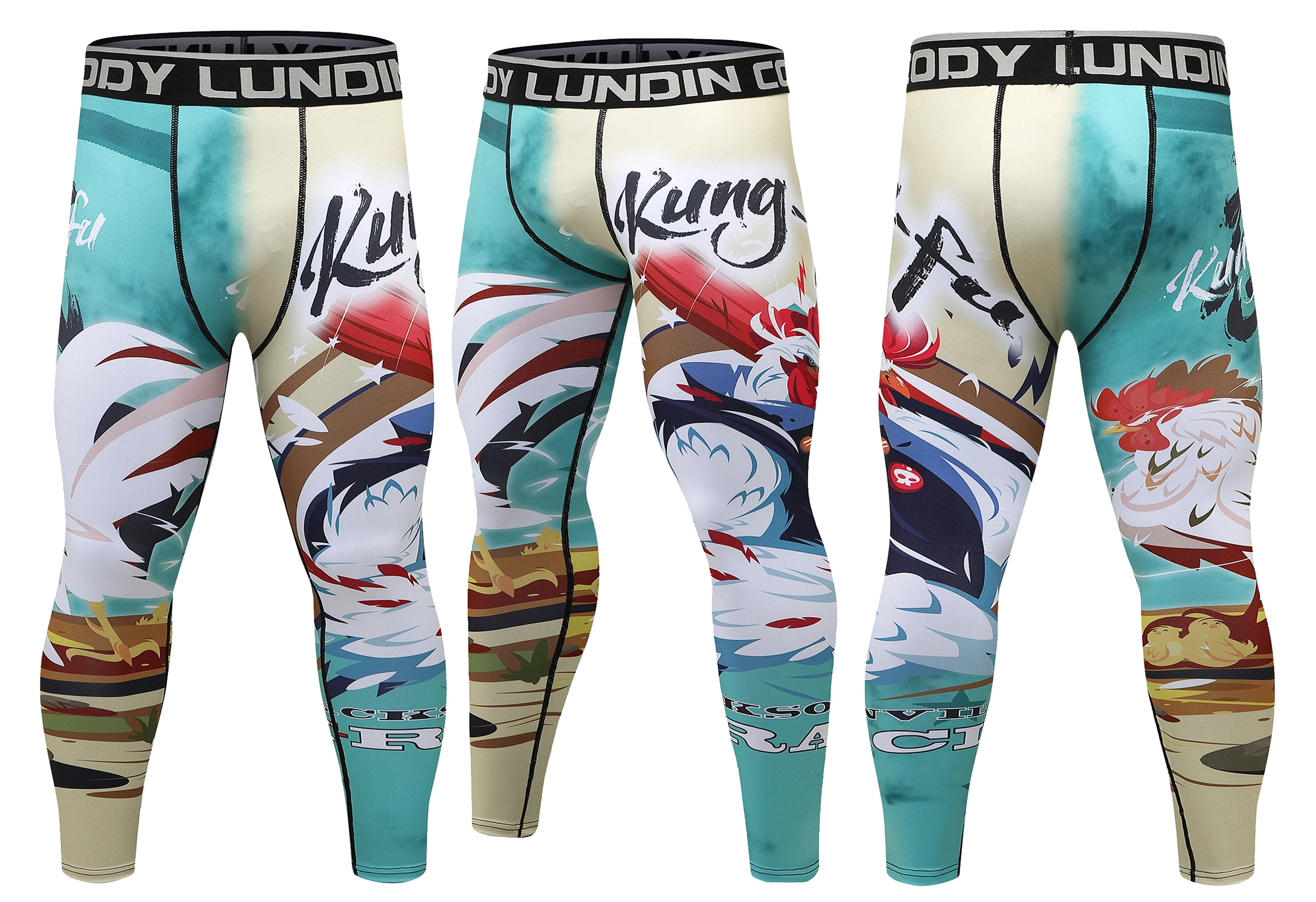 

Cody Lundin Compression Logo Pants for Men Bodybuilding Fitness Rash Guarads Leggings Spats Spandex Grappling Fighting Trousers