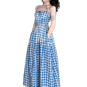 10 best sales sukienka w kratkę gingham damska - №5