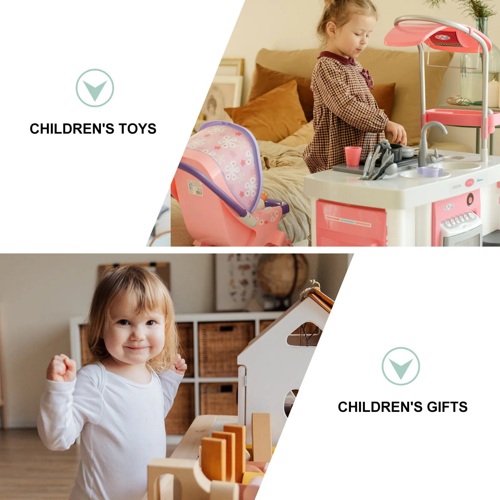 

7 Pcs Cleaning Toys Set Kids Dustpan Broom Mini Mop Vacuum Role Work Household Plastic Colorful Lightweight