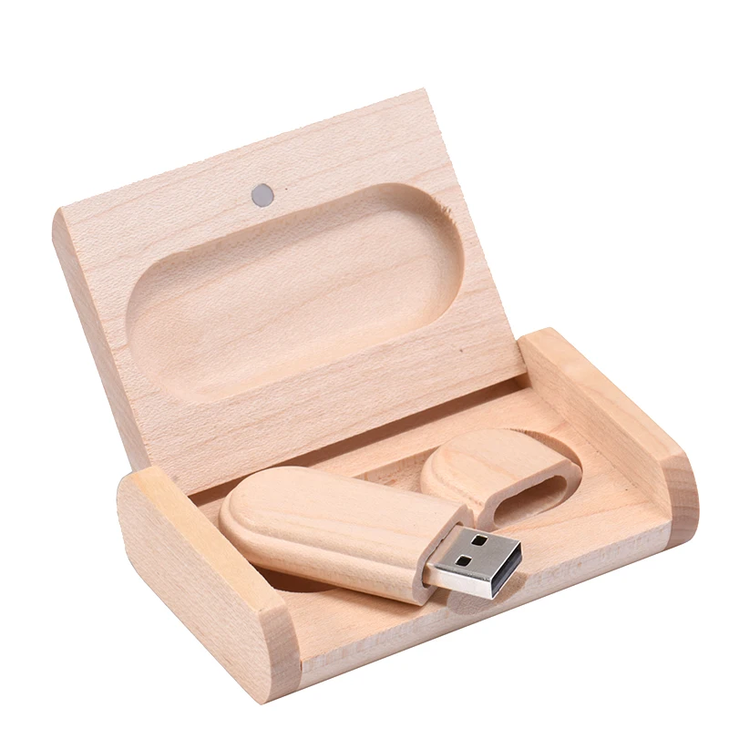 Wooden USB Flash Drive Creative Business Gifts Memory Stick Real Capacity  Pen Drive Beech Pendrive 128GB 64GB 32GB USB Stick