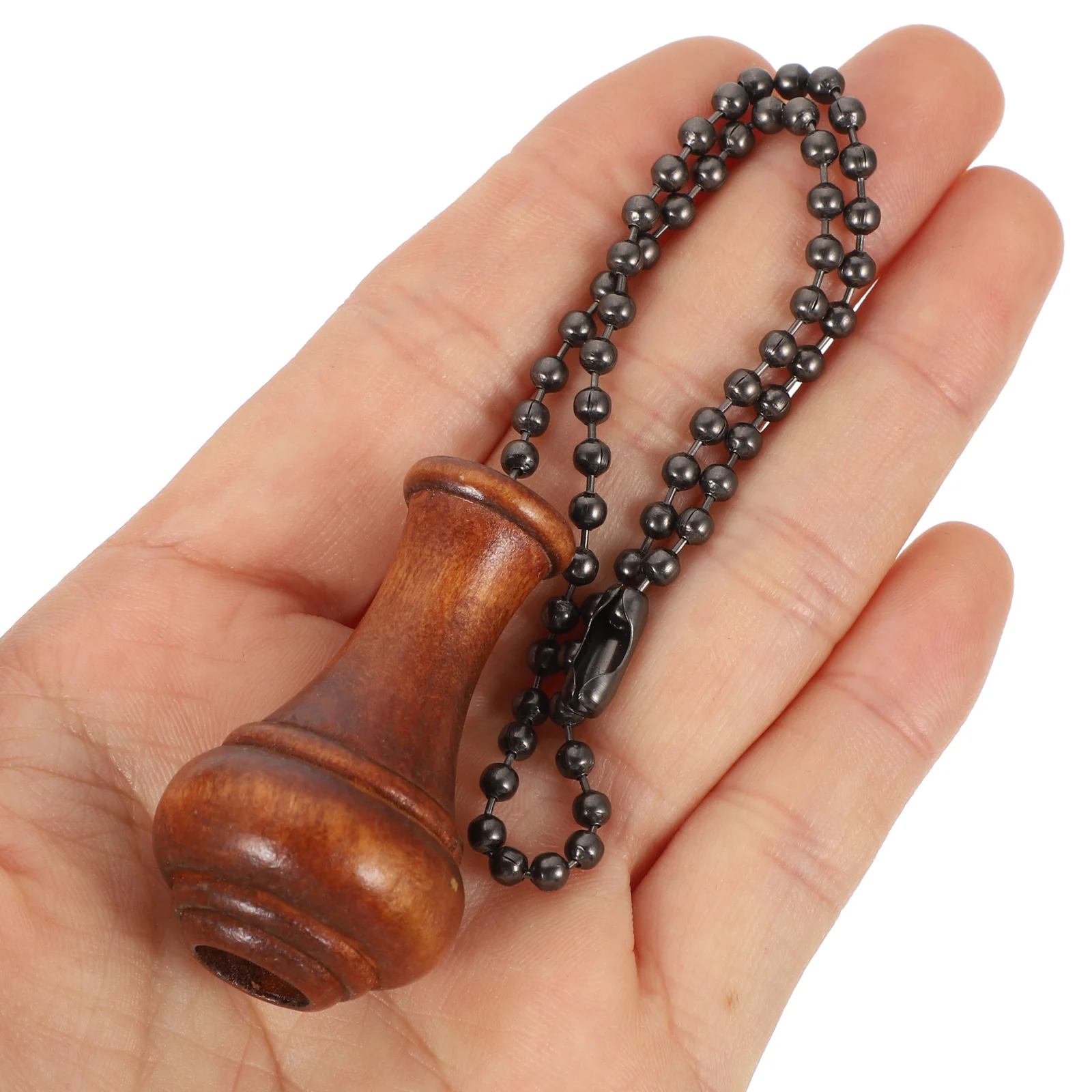 

5pcs Wooden Ball End Fan Pull Chain Extender, Beaded Extension Chains For Ceiling Fans, Light Fixtures Lamp Accessories,