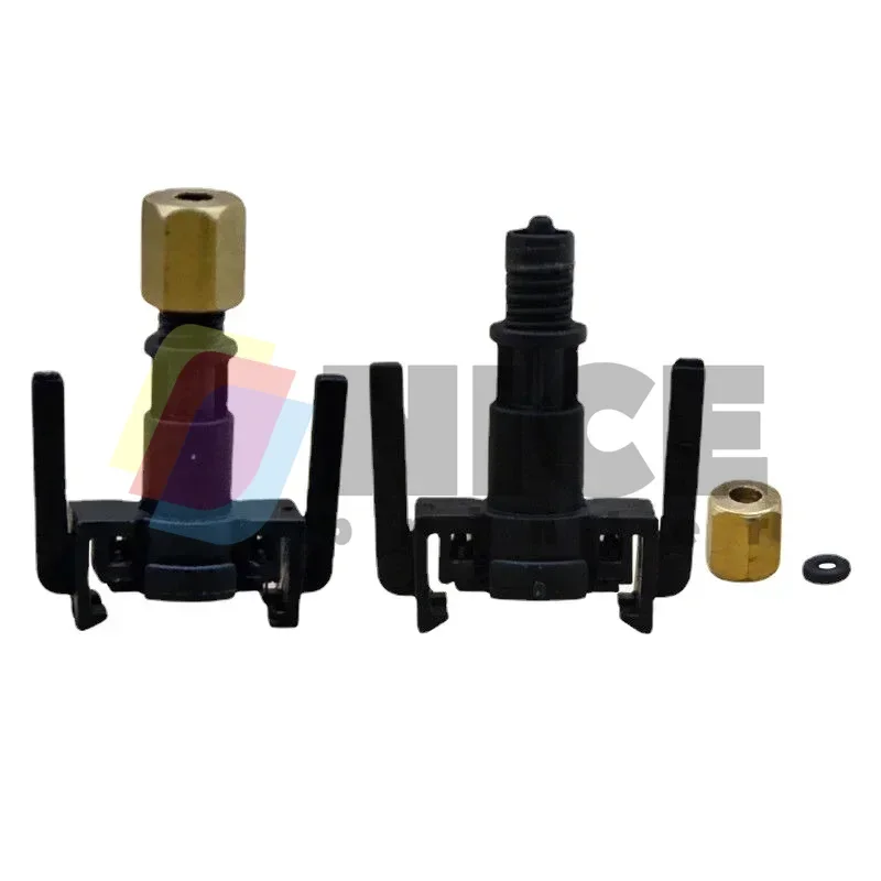 10PCS DX5 XP600 UV Damper Connector For Epson DX5 UV Damper For Mimaki JV33 JV5 Printer Big Connector 4x3mm 3x2mm