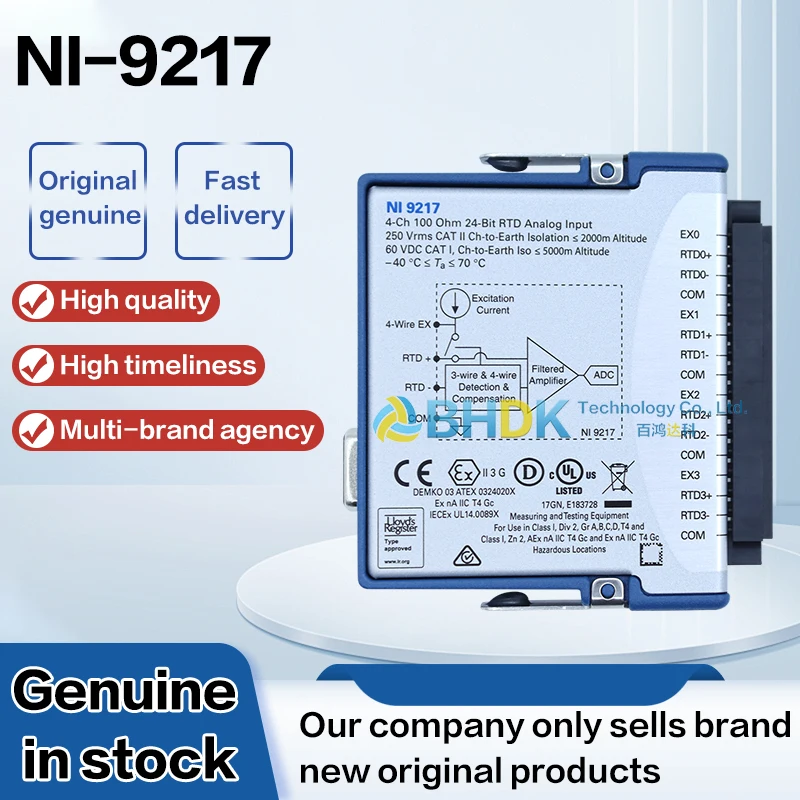 For NI-9217 4 Channels RTD Temperature Collecting DAQ Module For Industrial Environment Monitoring