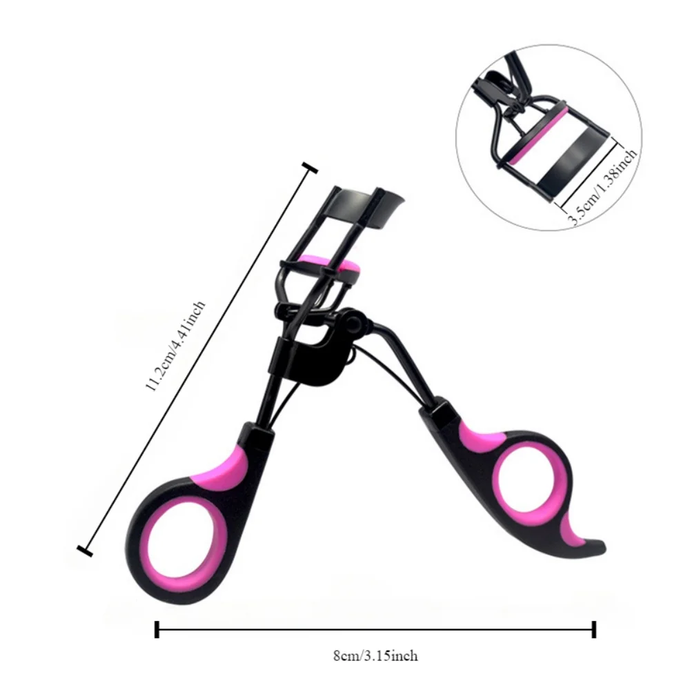 Eyelash Curler with 10pcs Replacement Pads Women Professional Eyelashes Curling Tweezers Clips Lasting Eyes Makeup Beauty Tools