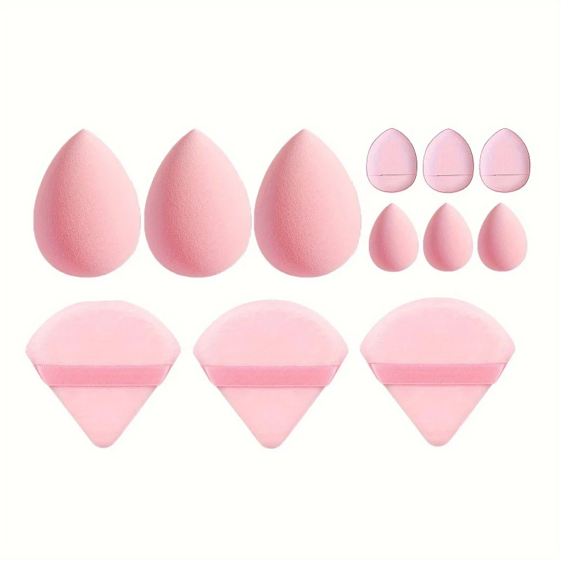 Éponges de maquillage pour femmes, accessoire de beauté, pour fond de teint, poudre, 12 pièces