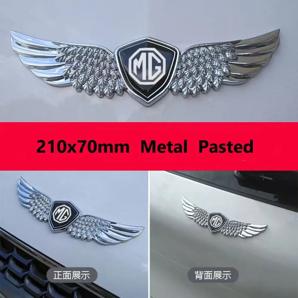 

For MG Car Trophy MG5 MG7 GS TF ZR ZS ES HS Morris ONE MG6 MG3 MG4 GT 3SW MARVEL EZS Front Hood Emblem Angel Wing Badge Stickers