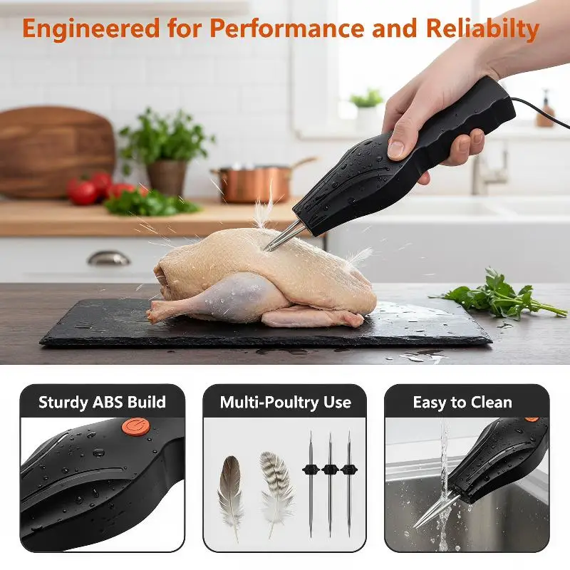 Automatic Electric Chicken Plucker Machine Duck Goose Feather Remover Farm Poultry Processing Tool