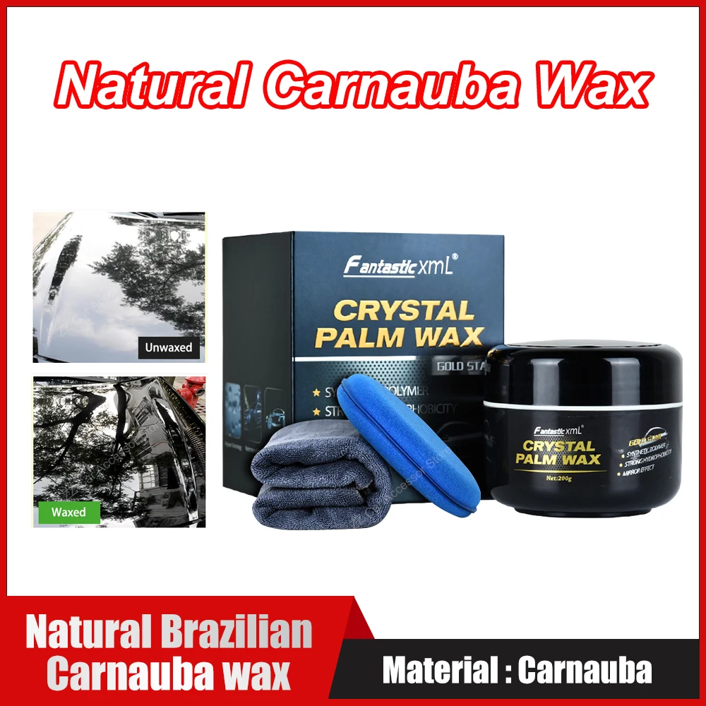 

Natural Brazilian Carnauba Wax Paint Beauty Polish And Stain Removal Anti-scratch Car Wax Coating Solid Wax Car Wax 200ml