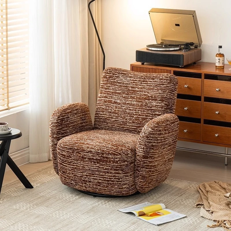 Rotatable leisure chair single sofa size apartment living room sofa