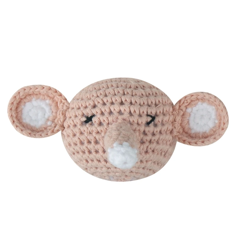 Baby Fopspeen Clip DIY Accessoires Gehaakte Olifant Gebreide Kraal Baby Tandjes Speelgoed Rammelaar Bijtring Pasgeboren Douche