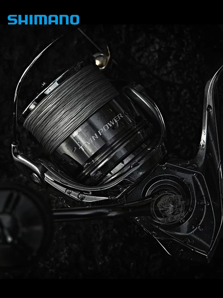 SHIMANO 2024 TWINPOWER Seawater Spinning Reel 175-265g 9+1 Max Drag 11kg HAGANE X-SHIP AR-C Spool Fishing Reel