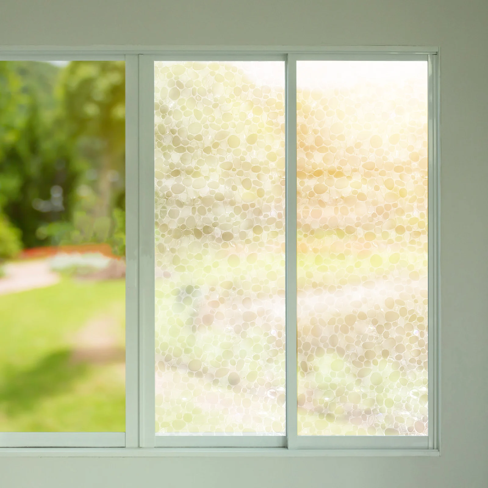 

2Pcs PET Static Glass Film 45cmx1m Privacy Window Sticker UV Protection Heat Block Decorative Cling Film for Door Glass