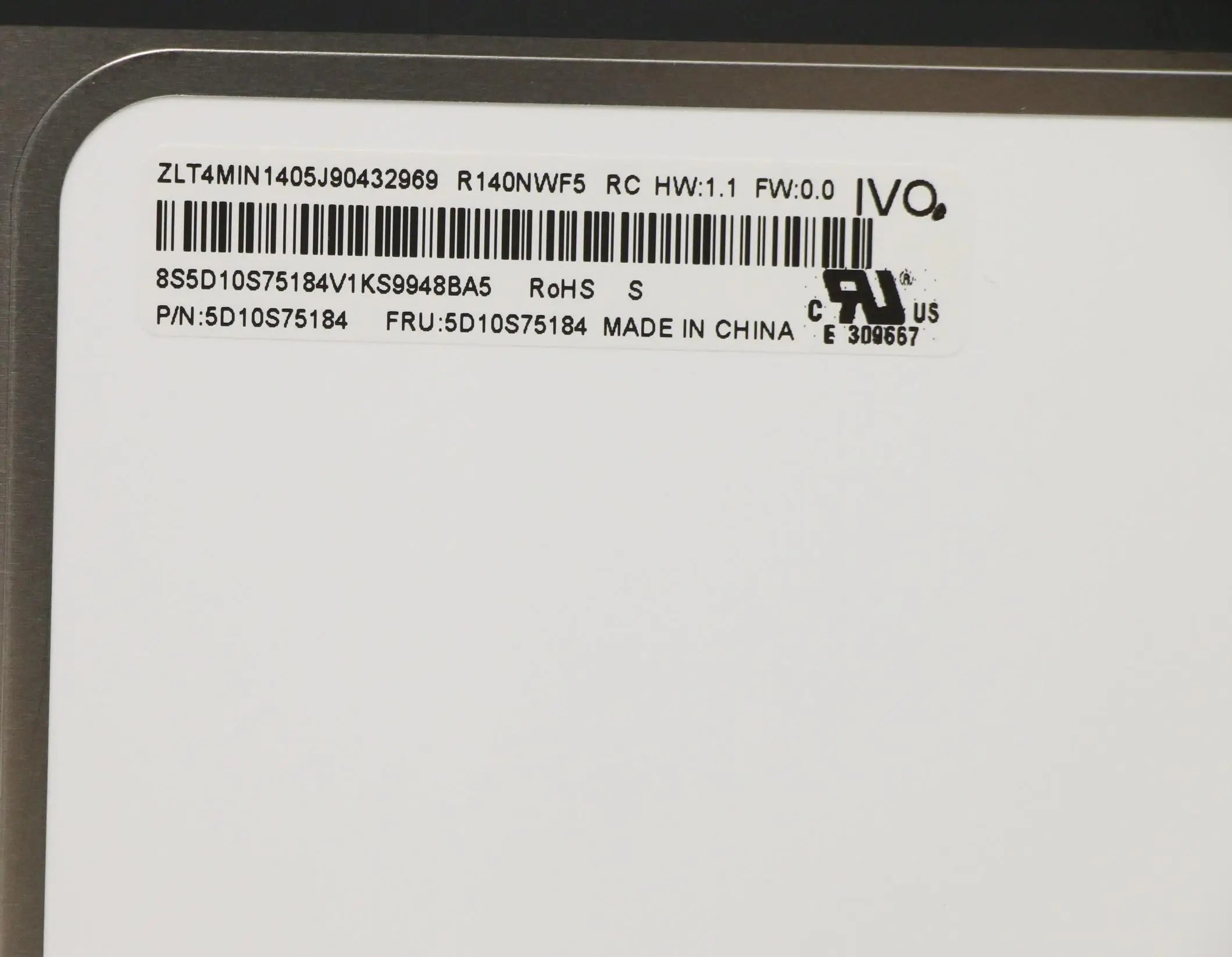 

New and Original for Lenovo 14e Chromebook S345-14AST Laptop LCD screen FHD IPS Touch 5D10S75184