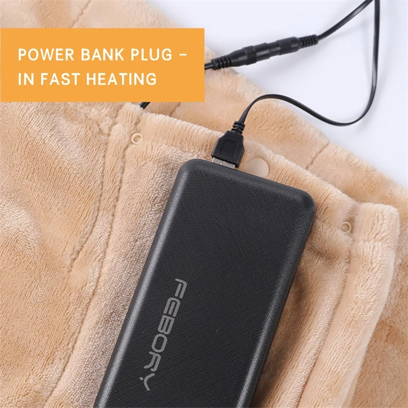 Winter USB Thicker Electric Heating Blanket 5V Electric Heating Shawl Washable Mattress Thermostat Electric Warm Heating Blanket