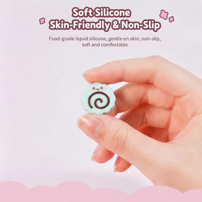Cute Cat Paw Silicone Knob Cap Compatible with Tamagotchi Paradise Virtual Pet Machine Anti-slip Rotary Button Protector Lovely