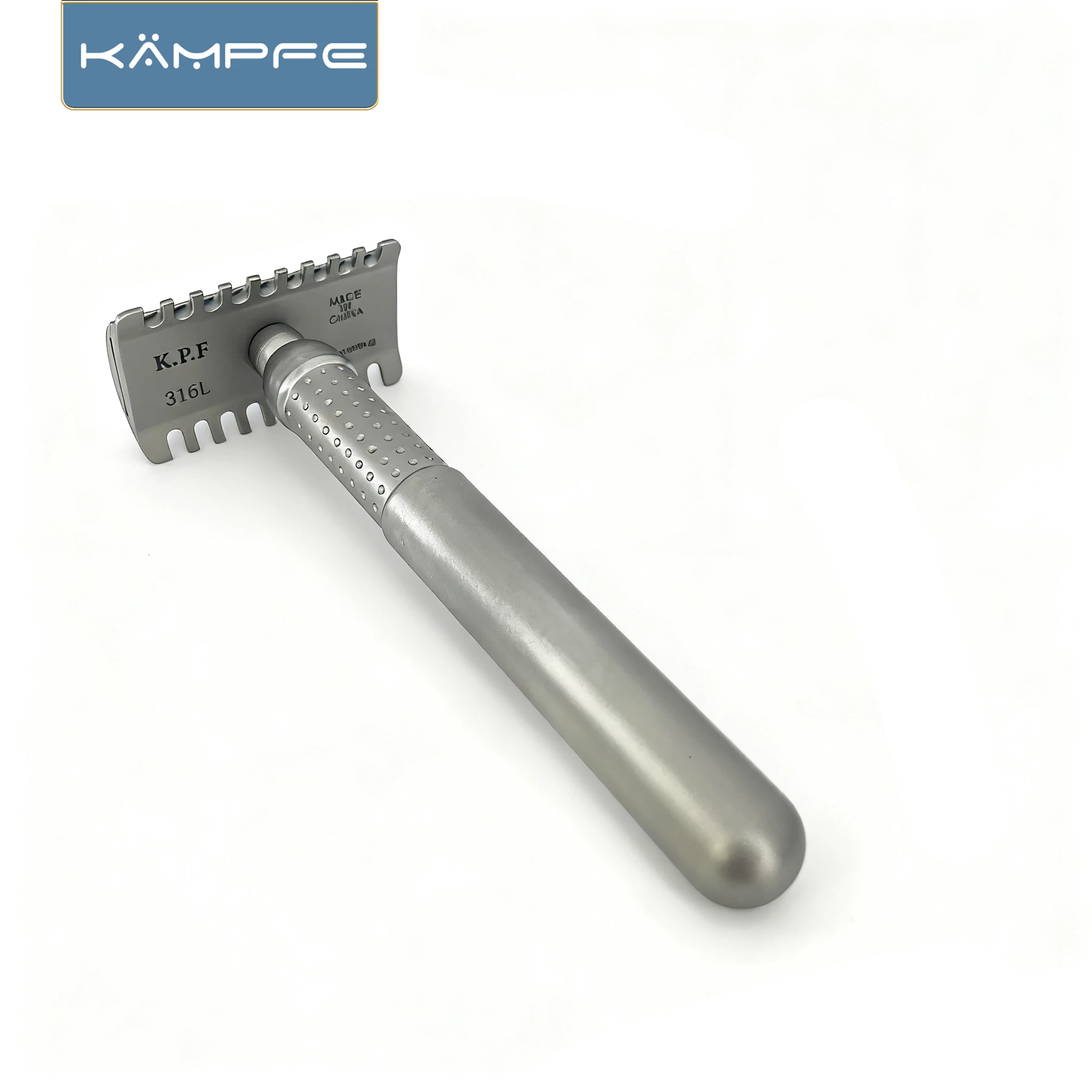 kampfe-maquinilla-de-afeitar-manual-de-doble-filo-de-acero-inoxidable-cnc-tipo-cerrado-o-abierto-herramienta-de-aseo-masculino
