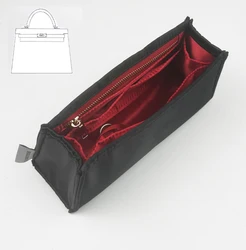 For Kelly 25 28 32 35 Insert Organizer Handbags Purse Tote Bag K elly Organizer Tote Liner Bag Insert Premium Silk(Handmade)