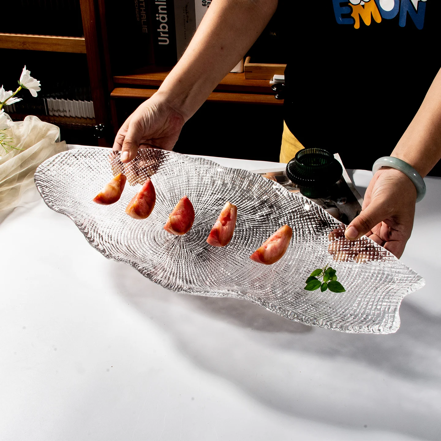 

Японская декоративная пластина Sle Sui Seood, ассорти, тарелка, витрина, холодная пластина, ледяная пластина, тарелка для кухни ваби-саби