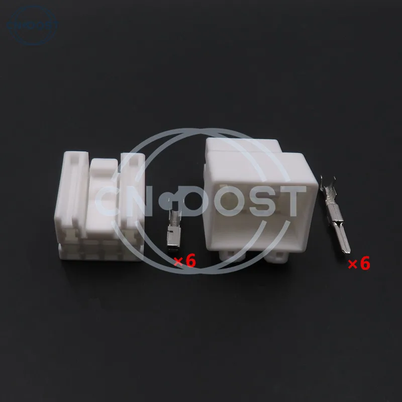 1 Set 6 Pin 2.2 Series Automobile Backup Light Cable Connector AC Assembly Auto Taillight Wire Socket 936271-1 936268-1