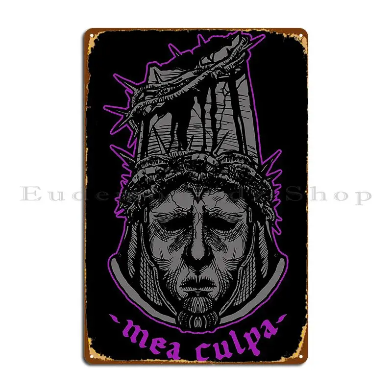 Mea Culpa Vi Metal Plaque Poster Wall Custom Cinema Retro Printing Plaques Tin Sign Poster