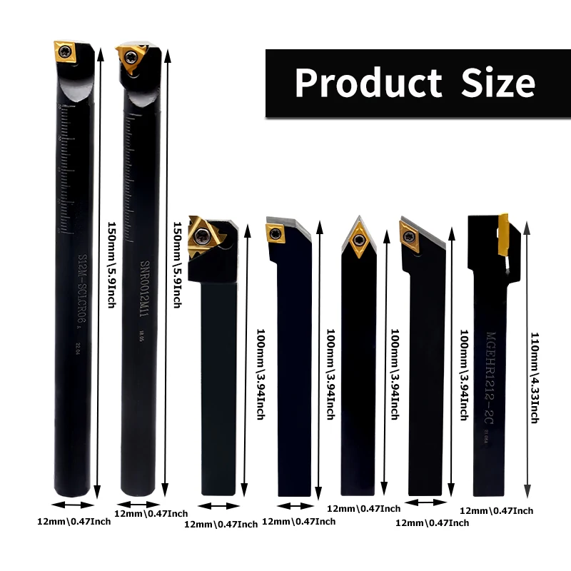 A Combine Link for Bar Turning Tools  and Set Tool Holder Set Grooving MGEHL2020-2 MGMN200-M and Carbide Inserts