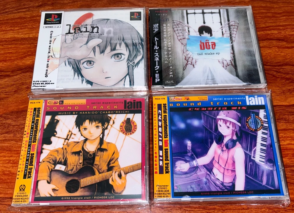 ゲーム「serial-experiments-lain」（レイ・アキラ・タケモト）ミュージックcd-グレイテストヒッツ-ostアルバム-3枚組-音楽レコード-コスプレ-ps1ゲーム-ギフト