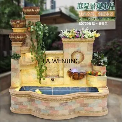 Indoor Front Desk Living Room Fountain Flowing Water View Hotel Clubhouse Restaurant Rockery Bonsai Ornament