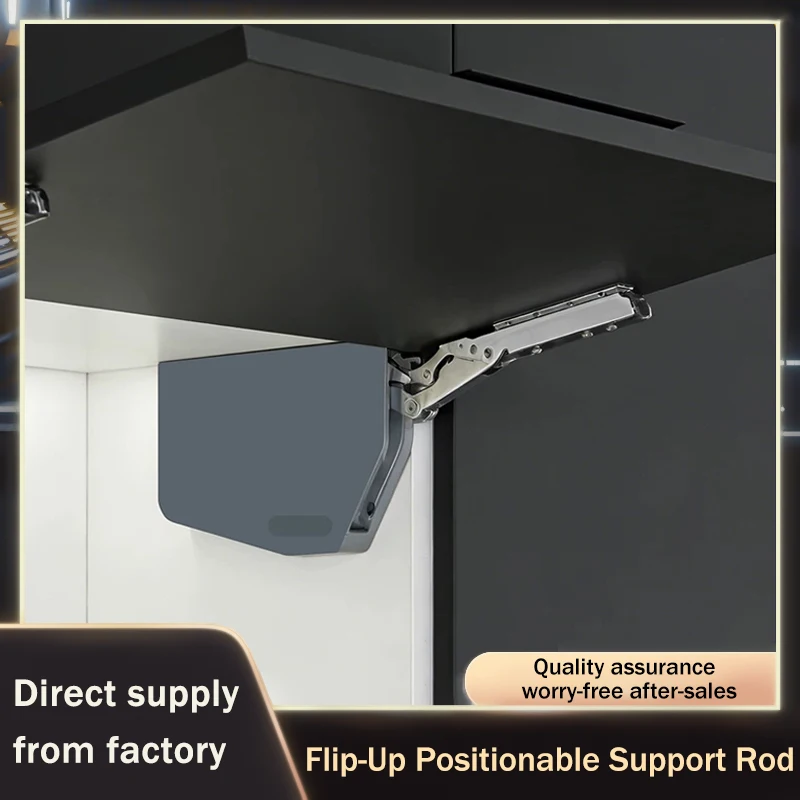 

Heavy Duty Cabinet Fold Up Door Hydraulic Buffer Gas Spring Support Rod Adjustable Stay Anywhere For Wall Cabinet Hardware