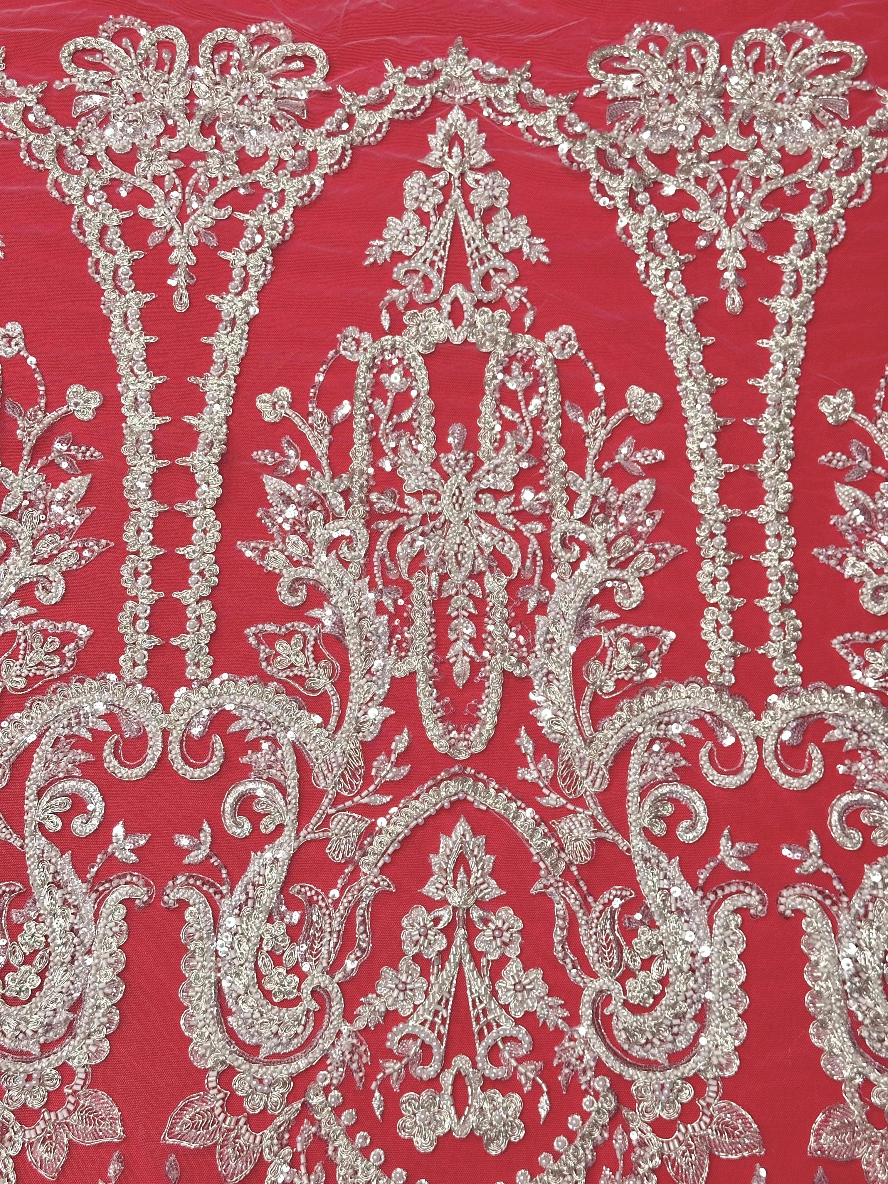 2026 Party Occasions Wedding Event Lace Fabric French Chantilly Lace Lace with Sequins Shiny Clothing Sewing DIY Lace