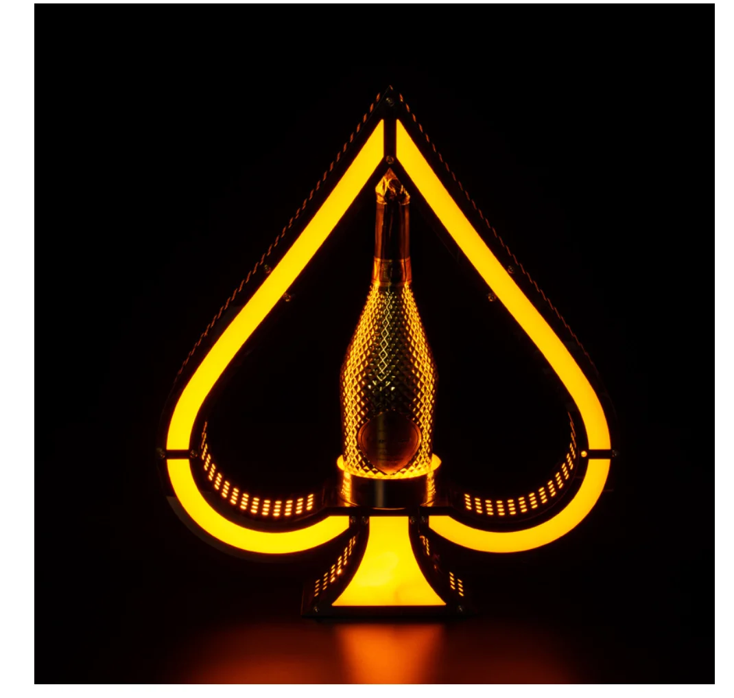 Acryl Light Emitting Diode Bottle Light Emitting Diode Bottle Display Stand Wine Bottle Rack