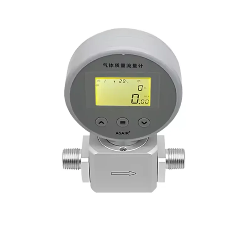 TTKK-AMS2106 NPT1/4 Измеритель массового расхода с цифровым дисплеем 0-200 л/мин для сжатого воздуха, кислорода, азота