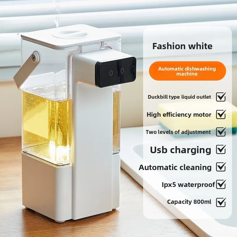 

Large-capacity 800ml Gel Intelligent Automatic Sensor Hand Sanitizer Machine Contactless Charging Bathroom Soap Dispenser