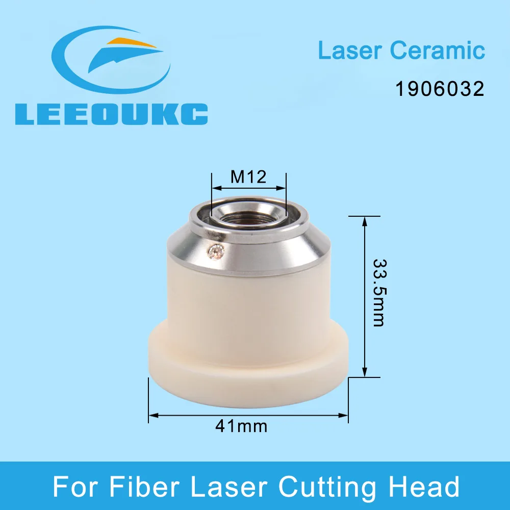 LEEOUKC  Fiber Laser Ceramic 1906032 Ceramic Nozzle Holder For Fiber Laser Cutting Head Part Cooline Wholesale