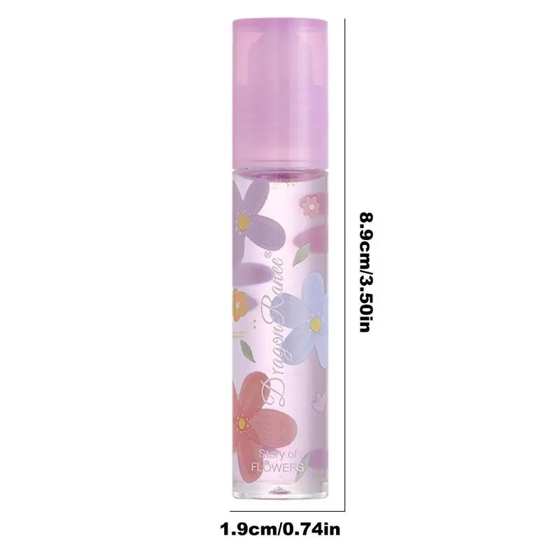 Colorless Lip Gloss Cute Roll On Lip Balm With Hydrating Floral Oil Nourish Moisturizing And Transparent Lip Oil For Autumn