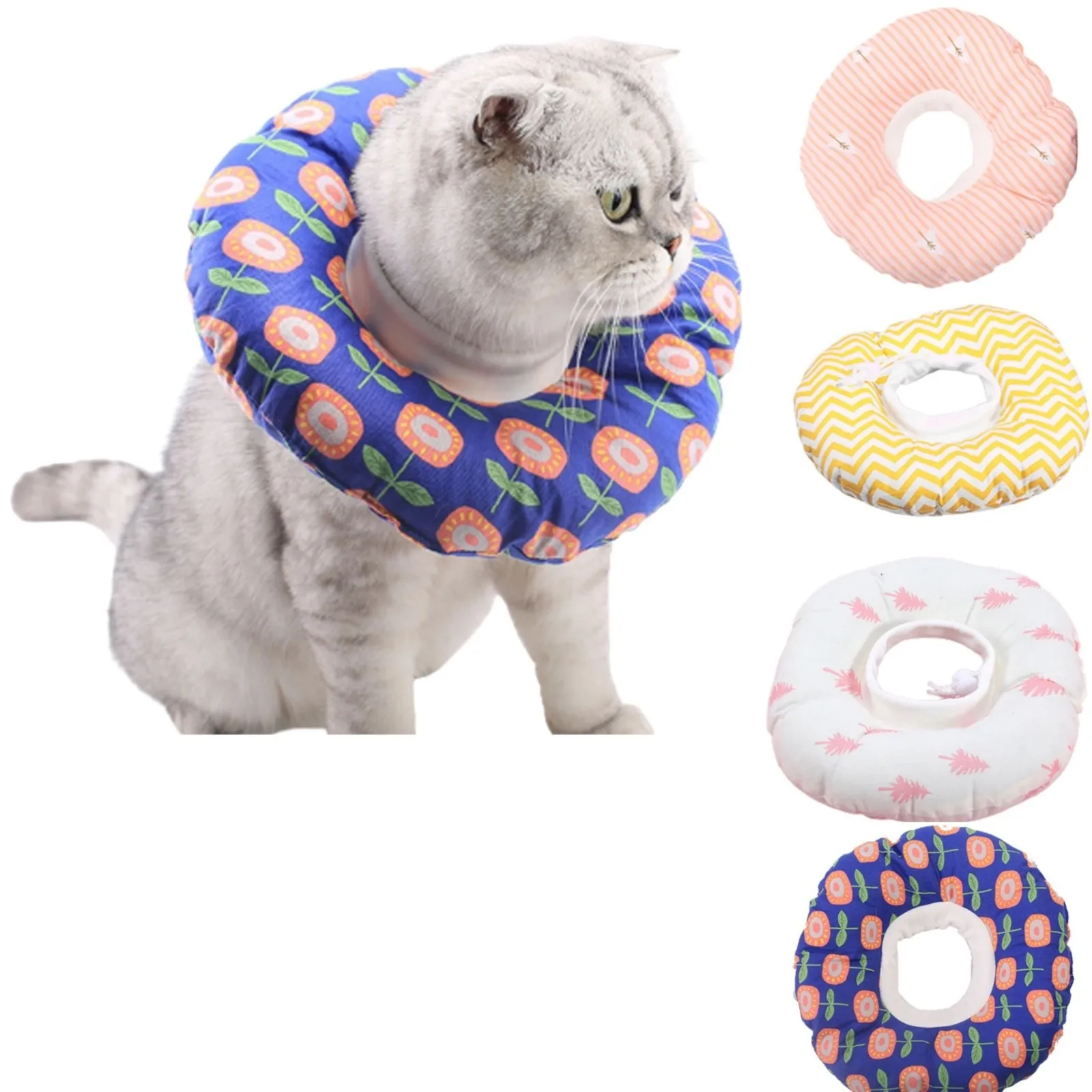 

Soft Adjustable Cat Recovery Collar Cat Protective After Collars Preventing Cats Licking Cat Collars For Small Cat Dogs Pets