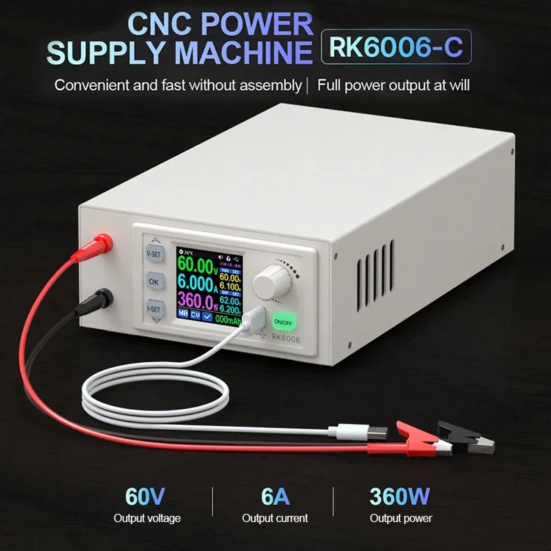 Imagem -06 - Regulado Power Supply Buck Converter dc Ajustável para dc Step Down Banco de Tensão Rk6006 Rk6006-bt 60v 6a Rk6006-c