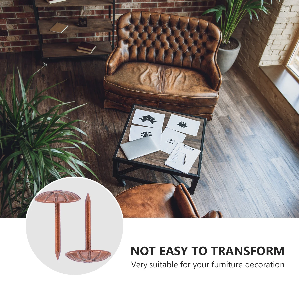 

500Pcs Sofa Nails 11x17mm Iron Round Decorative Upholstery Studs for Furniture Sofa Chair Bed Decoration Accessories