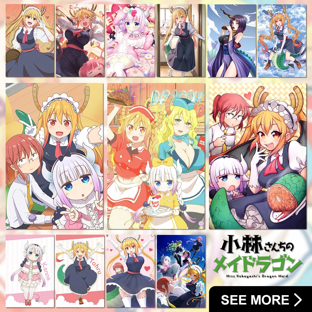 

Miss Kobayashi's Dragon Maid Home Decor HD Print Paintings Tohru Figures Picture Anime Wall Art No Frame Canvas Poster For Room