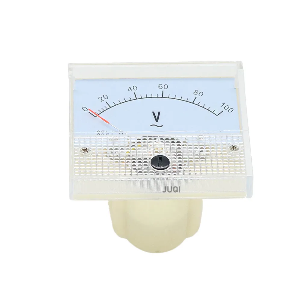 85L1-V Analogue AC Voltage Needle Panel Meter Voltmeter 1V 2V 3V 5V 10V 15V 20V 30V 50V 75V 100V 150V 200V 300V 450V 500V