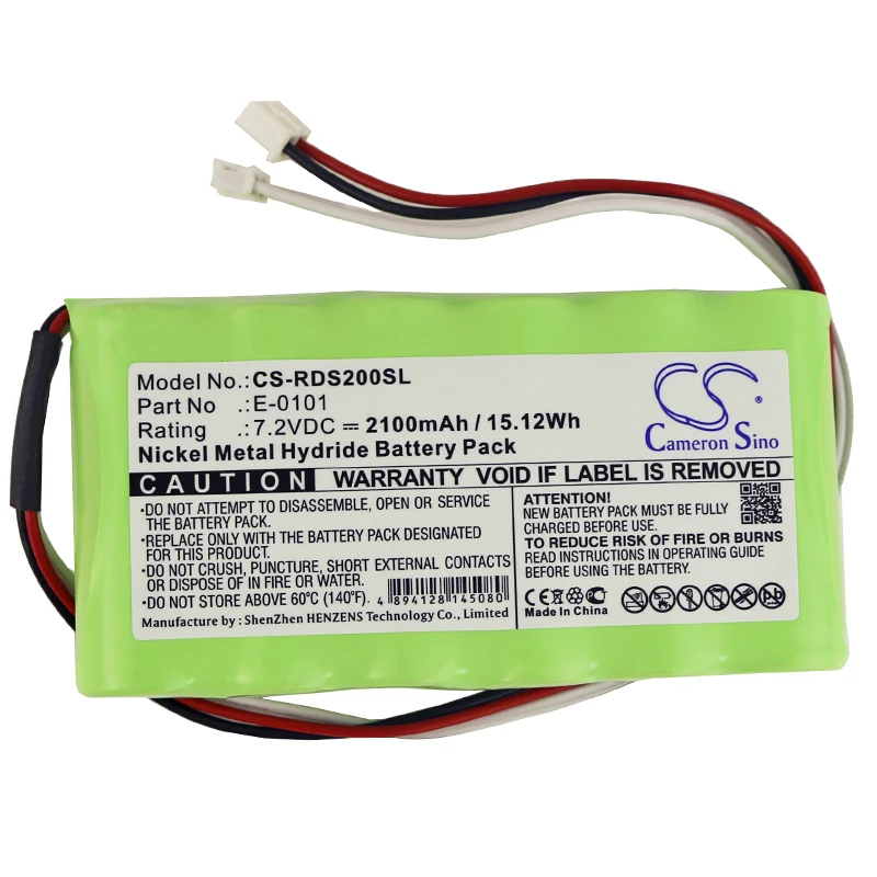 GreenBatteryCameronSino 2100mAh 7.2V 15.12Wh Equipment,Survey,Test Ni-MH Battery for Rover E-0101,Technisat BAT-PACK-DM16HD,Atom