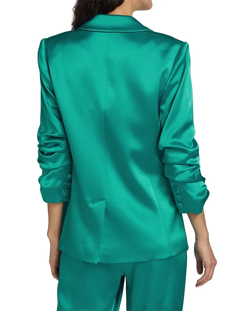 Conjunto de traje de 3 piezas para mujer, Blazer + Pantalones + Camiseta sin mangas, chaqueta Sexy de oficina para mujer, esmoquin de boda para graduación a medida