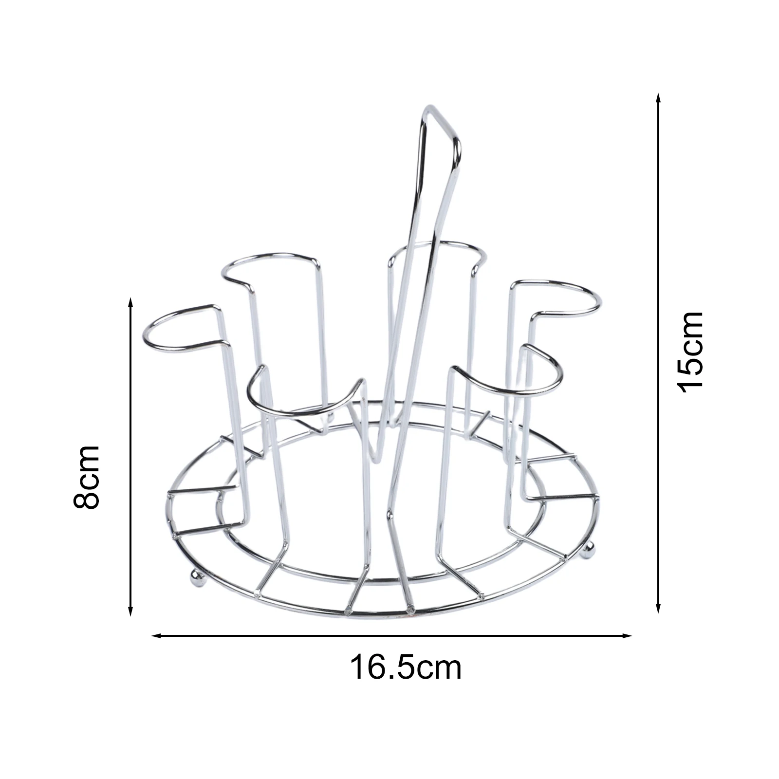 Glass Cup Storage Rack Made of Stainless Steel with Upside Down Design for Effective Drainage and Space Optimization