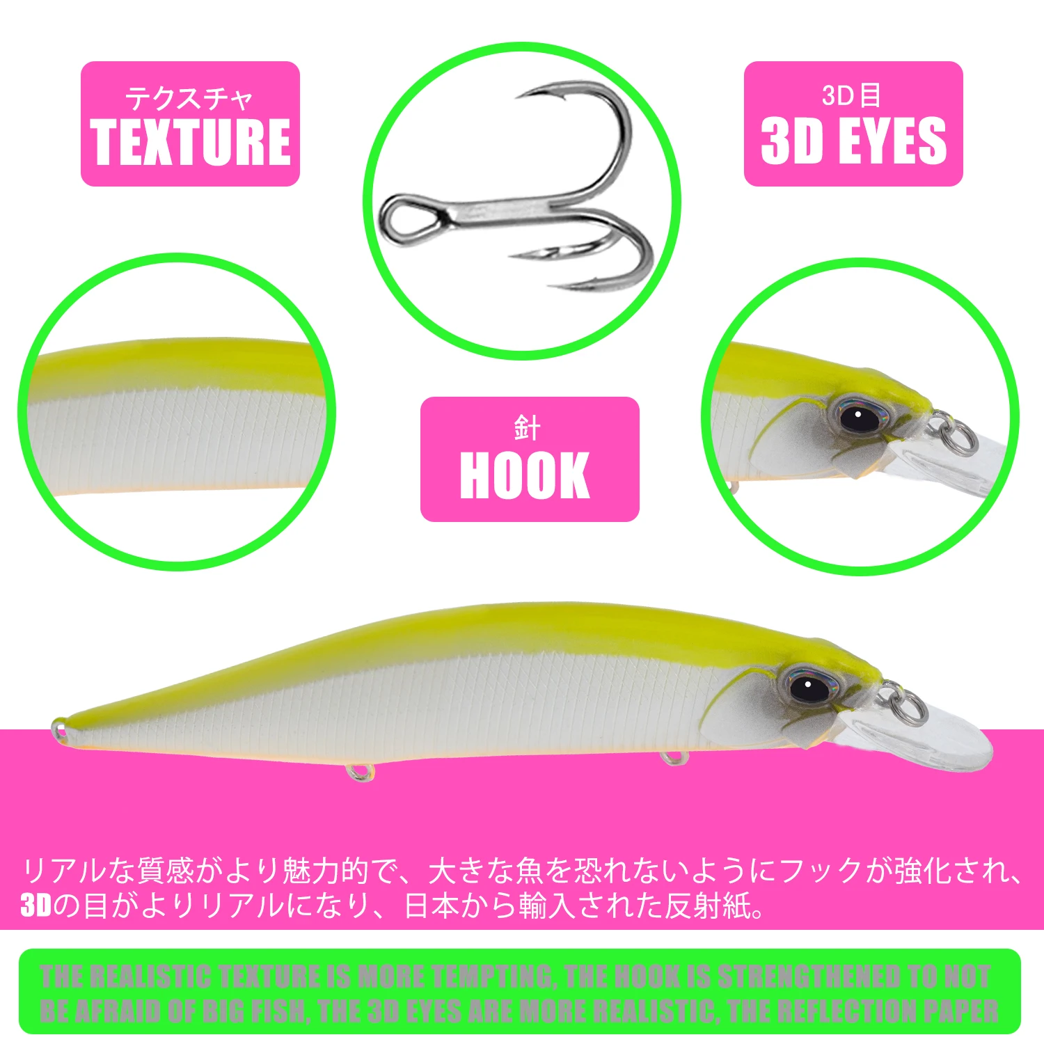 Señuelo flotante Minnow para carpa – Wobbler artificial de pesca - imagen 5