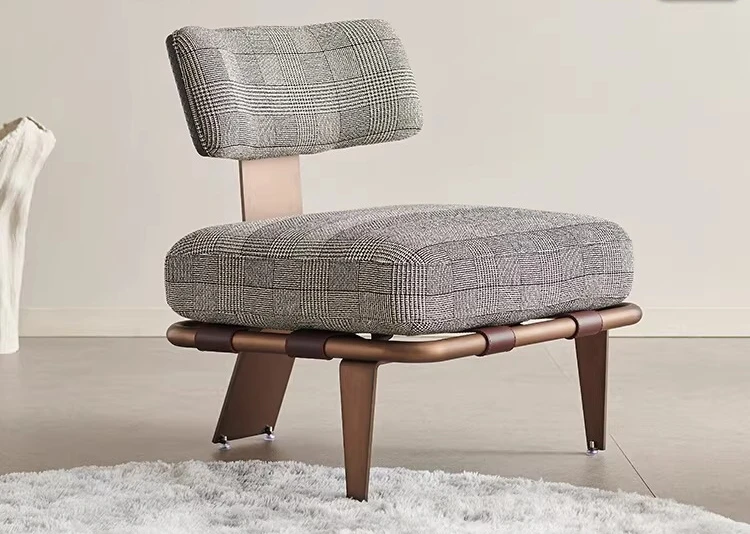 

Modern simple single sofa, Internet celebrity designer, small apartment home balcony fabric lounge chair