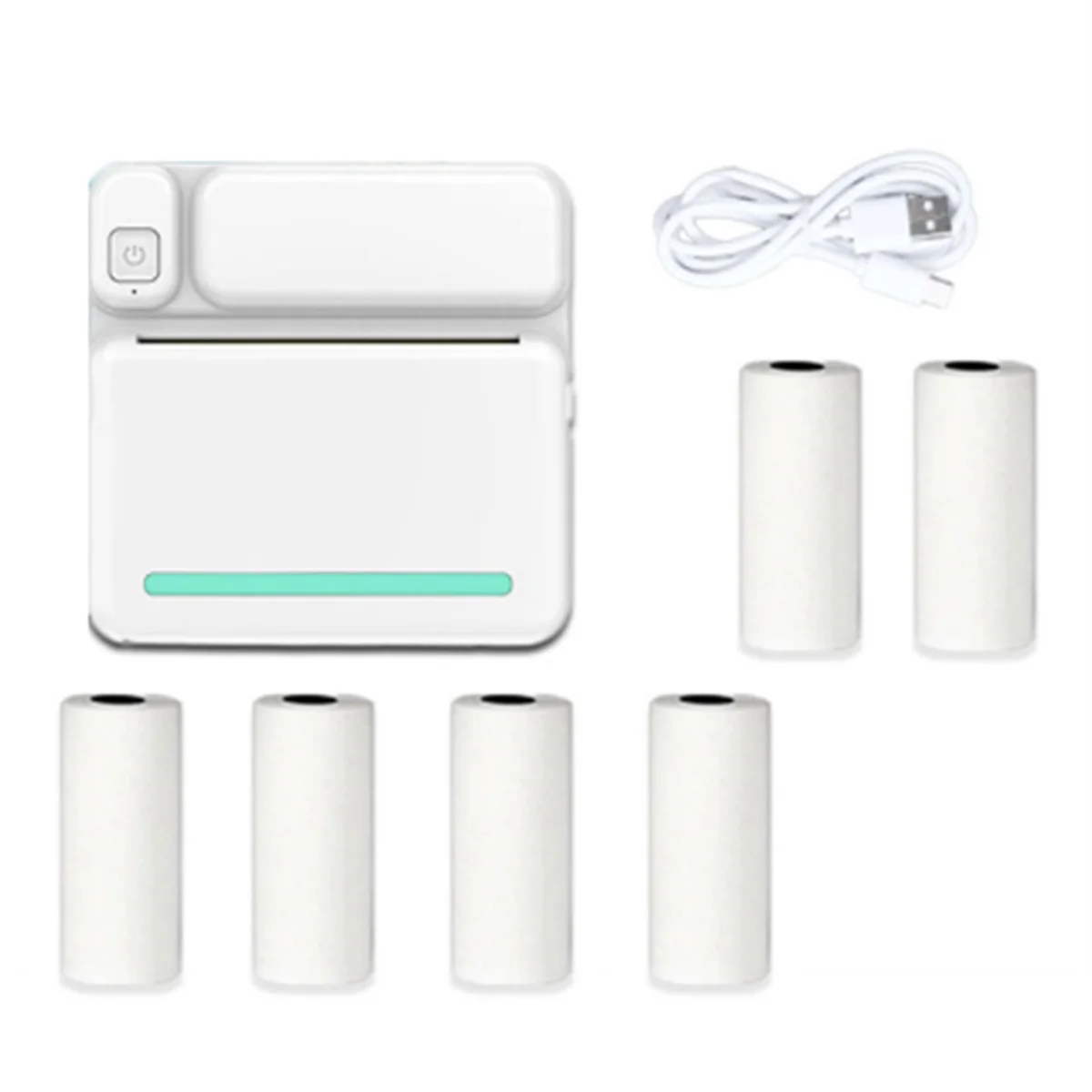 

AC37-C19 Мини-принтер Портативный термопринтер Фото Карманный термопринтер этикеток 58 мм Печать Bluetooth Android IOS