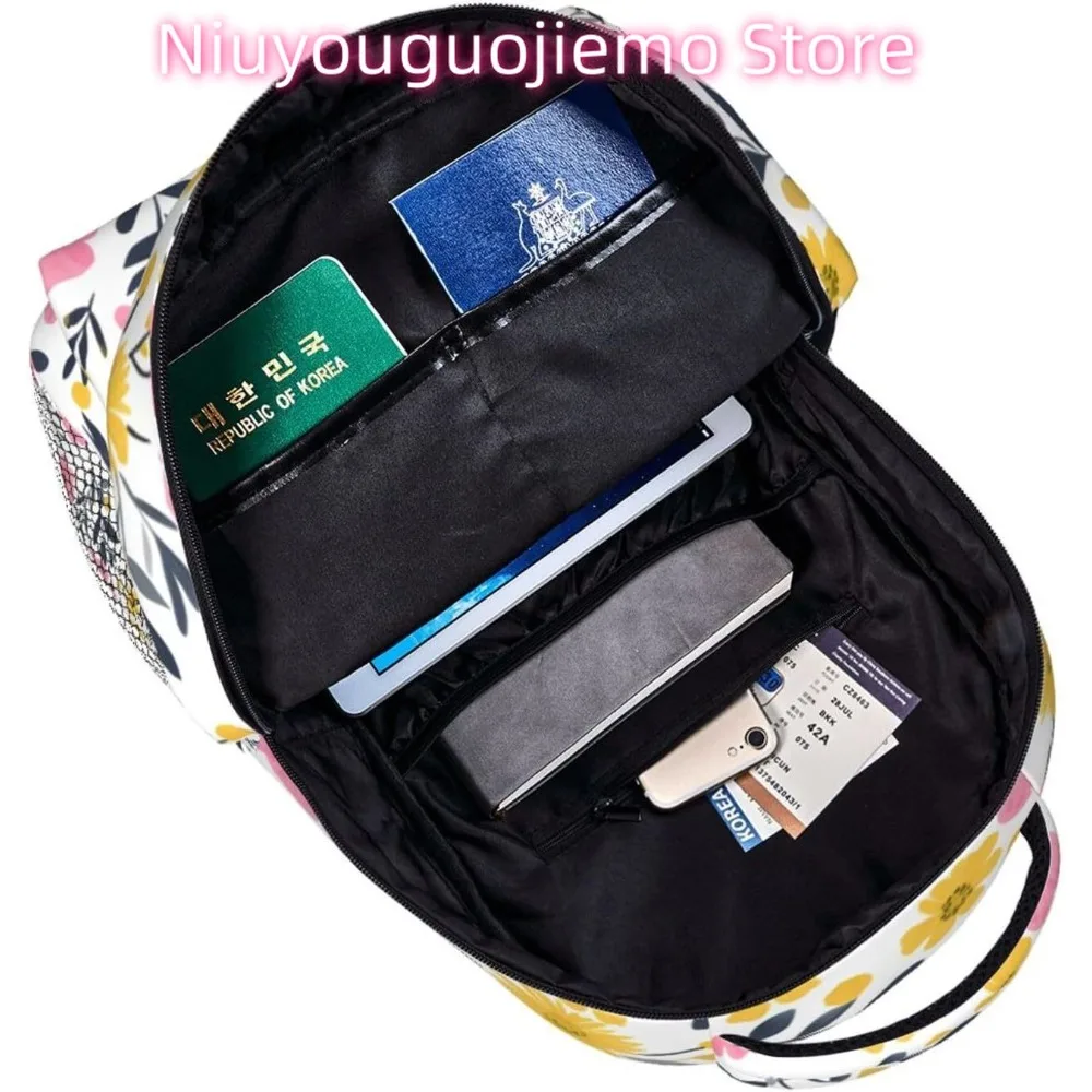 Sommer bunte Blume leichter Laptop-Rucksack leichter Mehrzweck-Reise-Casual-Tagesrucksack Unisex College-Rucksäcke für M