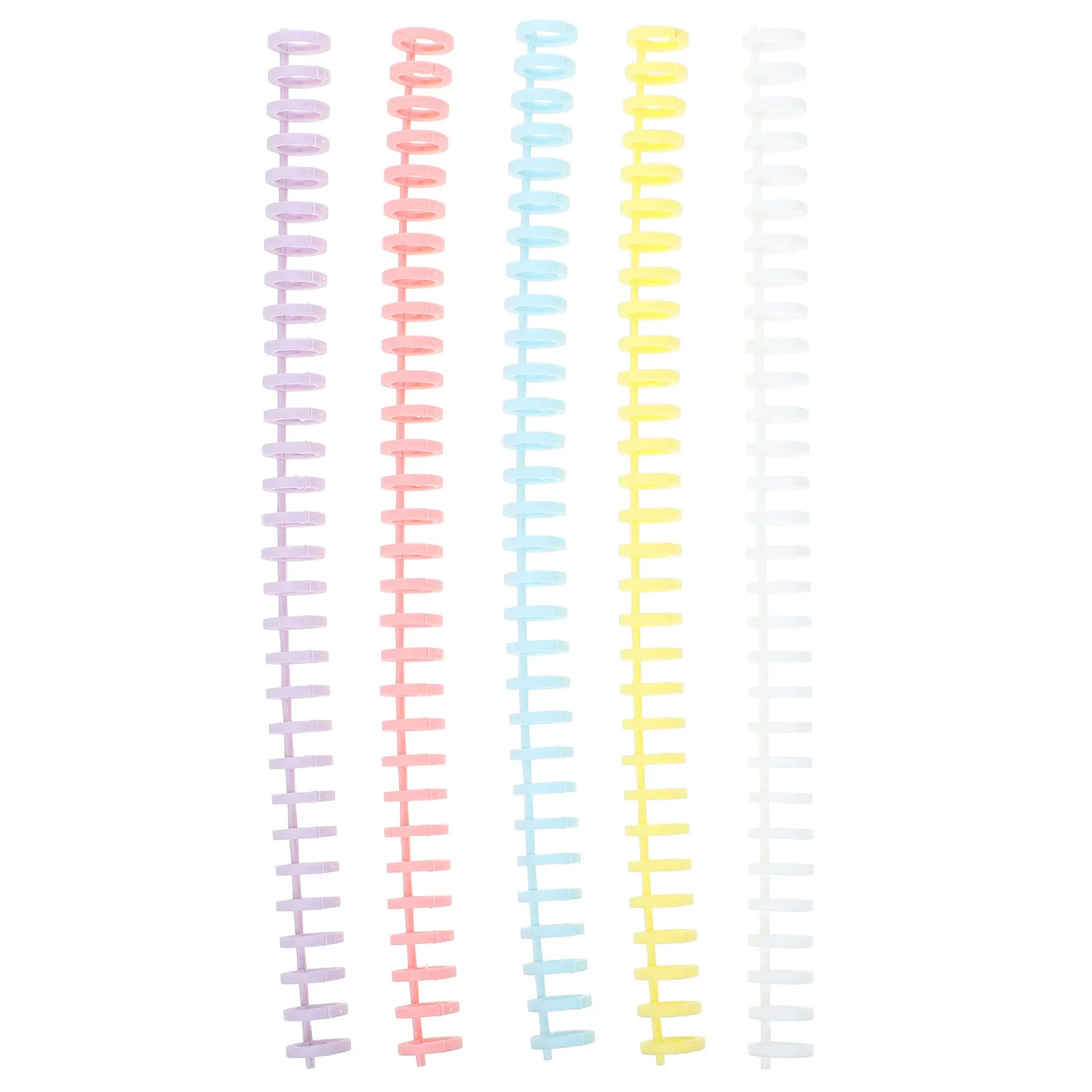 

10Pcs Exquisite Notebook Binder Rings Spiral Binding Coils for DIY Organizers Scrapbooks Journals Home Office School Stationery